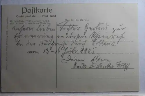 AK Koblenz Das deutsche Eck 1905 #PE412