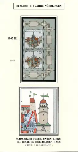 Bund 1965 II postfrisch Plattenfehler #BW6601