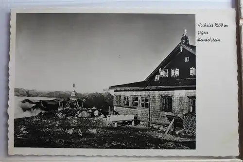 AK Hochries Hochrieshütte 1569 m gegen Wendelstein #PE451