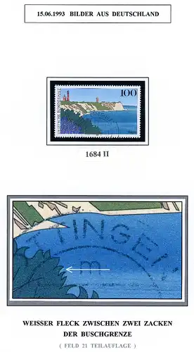 Bund 1684 II gestempelt Plattenfehler #BW6782