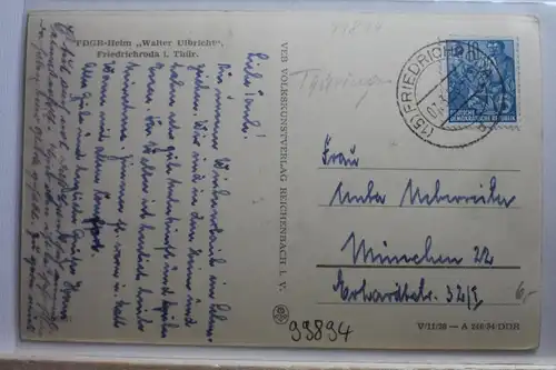 AK Friedrichroda i. Thür. FDGB Heim "Walter Ulbrich" 1955 #PF058