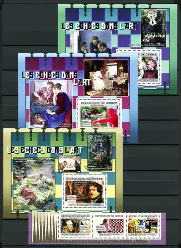 Guinea 4815-4856 + Block 1254-1256 postfrisch Schach #Scha5025