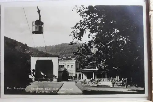 AK Bad Harzburg Bergbahn (Seil- Schwebebahn) u. Bahnhof #PE523