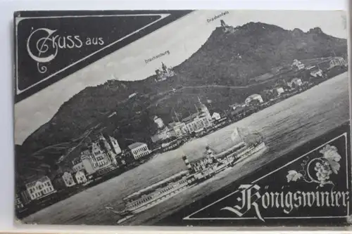 AK Königswinter Drachenburg und Drachenfels #PF008