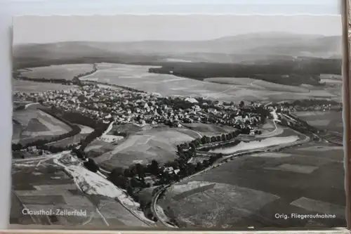 AK Clausthal-Zellerfeld Totalansicht - Orig. Fliegeraufnahme #PF083