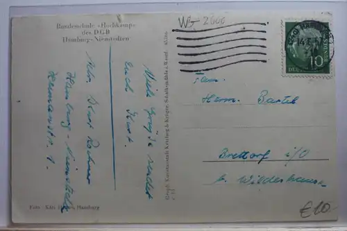 AK Hamburg - Nienstedten, Bundeshochschule "Hochkamp" DGB 1957 #PF086