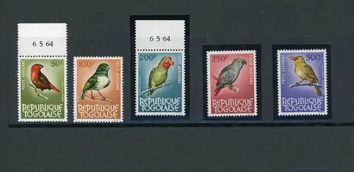 Togo 402-406 postfrisch Vögel #JD280