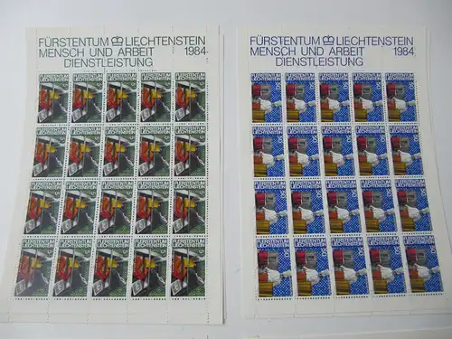 Liechtenstein Jahrg. 1984 mit 20x 837-865 postfrisch Bogens. KW. 650,- #SJ415