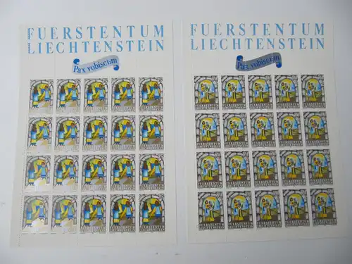 Liechtenstein Jahrg. 1984 mit 20x 837-865 postfrisch Bogens. KW. 650,- #SJ415