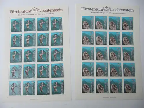 Liechtenstein Jahrg. 1984 mit 20x 837-865 postfrisch Bogens. KW. 650,- #SJ415