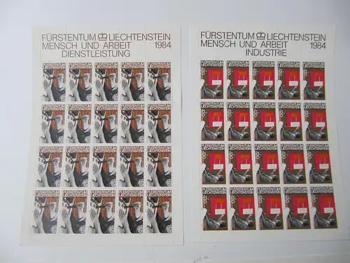 Liechtenstein Jahrg. 1984 mit 20x 837-865 postfrisch Bogens. KW. 650,- #SJ415