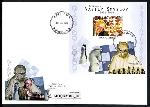 Mosambik Block 398 Schach Ersttagesbrief/FDC #Scha5051