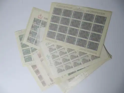 Liechtenstein Jahrgang 1985 mit 866-892 postfrisch Bogensatz KW. 600,- #SJ411