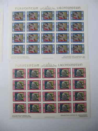 Liechtenstein Jahrgang 1985 mit 866-892 postfrisch Bogensatz KW. 600,- #SJ411