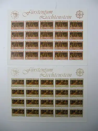 Liechtenstein Jahrgang 1985 mit 866-892 postfrisch Bogensatz KW. 600,- #SJ411