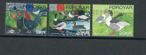 Färöer 312-614 postfrisch Vögel #JD282