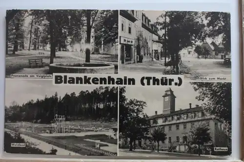 AK Blankenhain Thür. Mehrbildkarte (Promenade, Rathaus usw.) #PF122