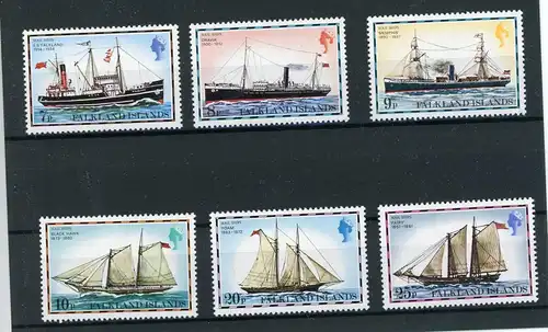 Falkland Inseln 261-266 postfrisch Schiffe #IF581