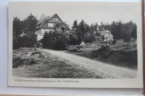 AK Friedrichroda FDGB-Erholungsheim Spießenberghaus 1953 #PF148