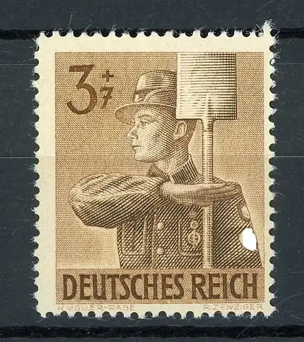 Deutsches Reich 850 I postfrisch Plattenfehler #GQ267