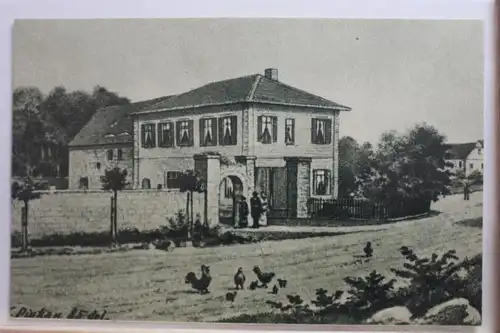 AK Borsdorf Haus in dem Wilhelm Liebknecht Zuflucht fand #PF167