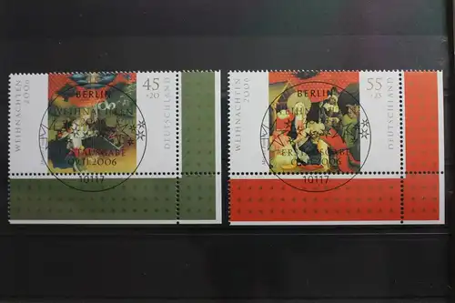 BRD 2569-2570 gestempelt Weihnachten Vollstempel Eckrand Bundesrepublik #SJ909