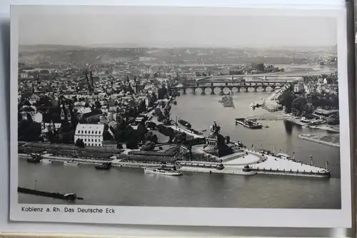 AK Koblenz a. Rhein Das Deutsche Eck 1949 #PF394