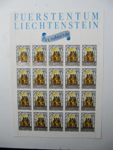 Liechtenstein Jahrg. 1984 mit 20x 837-865 postfrisch Bogens. KW. 650,- #SJ414