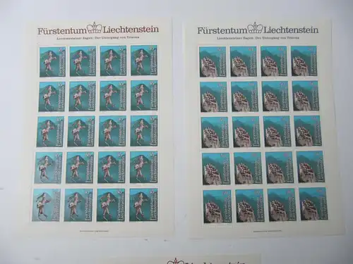 Liechtenstein Jahrg. 1984 mit 20x 837-865 postfrisch Bogens. KW. 650,- #SJ414