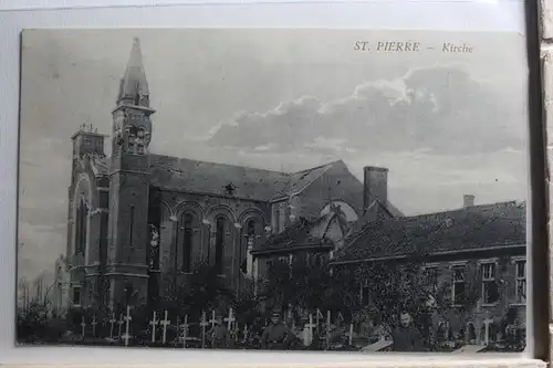 AK Frankreich St. Pierre - Kirche Feldpostkarte 1916 #PF321