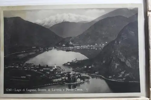 AK Lago di Lugano Stretto di Lavena e Ponte-Tresa #PF353