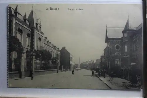 AK La Bassée Rue de la Gare Feldpost 1915 #PF377