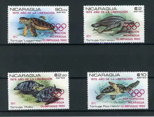 Nicaragua 2099-2102 postfrisch Olympische Spiele #HL313