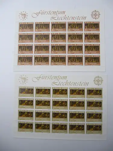 Liechtenstein Jahrgang 1985 mit 866-892 postfrisch Bogensatz KW. 600,- #SJ410