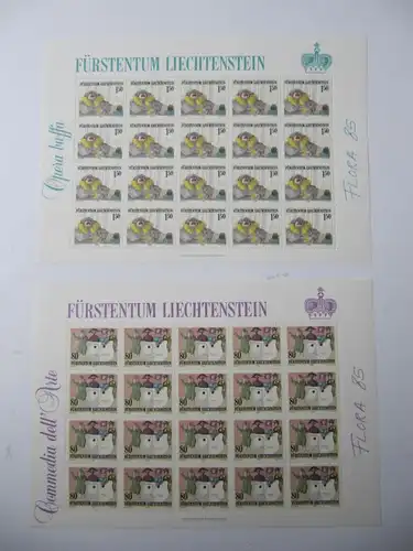 Liechtenstein Jahrgang 1985 mit 866-892 postfrisch Bogensatz KW. 600,- #SJ410