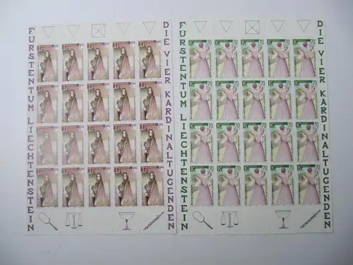 Liechtenstein Jahrgang 1985 mit 866-892 postfrisch Bogensatz KW. 600,- #SJ410