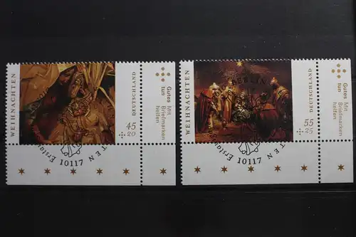 BRD 2829-2830 gestempelt Weihnachten Vollstempel Eckrand Bundesrepublik #SJ848