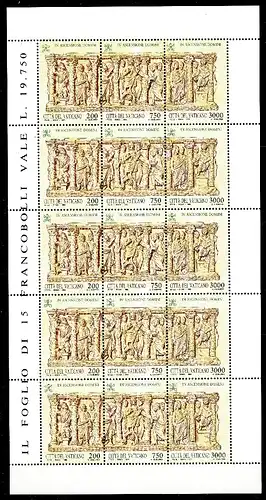 Vatikan ZD-Bogen 1090-92 postfrisch #IY051