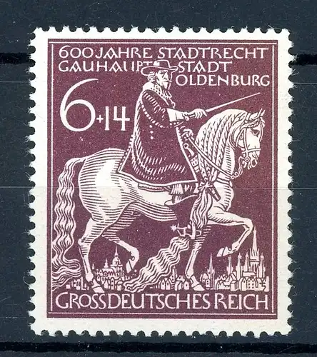 Deutsches Reich 907 I postfrisch Plattenfehler #GQ272