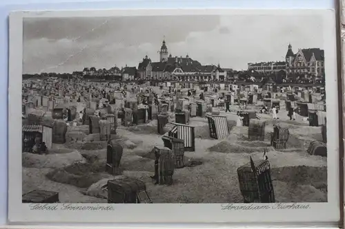 AK Seebad Swinemünde Strand am Kurhaus #PE648