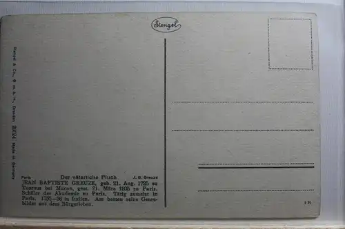 AK Paris Der väterliche Fluch - J. B. Greuze #PF450