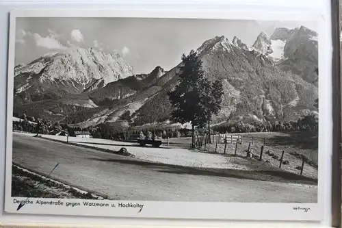 AK Deutsche Alpenstraße gegen Watzmann u. Hochkalter 1952 #PF461