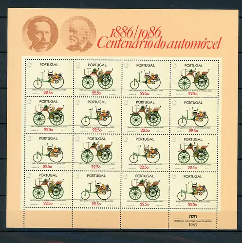 Portugal Bogen 1686-1687 postfrisch Kutschen #IY058