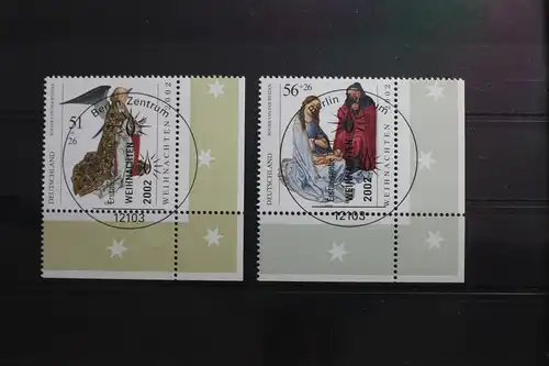 BRD 2285-2286 gestempelt Weihnachten Vollstempel Eckrand Bundesrepublik #SJ857