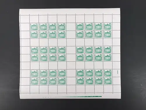 DDR Markenheftchenbogen MHB 21 I postfrisch #BW7012