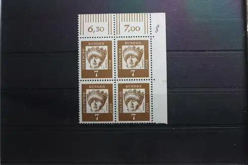 BRD 348y DZ postfrisch Eckrandviererblock Bundesrepublik Deutschland #SK635