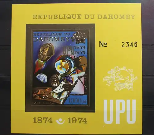 Dahomey Block 42 postfrisch Weltpostverein UPU #SL402