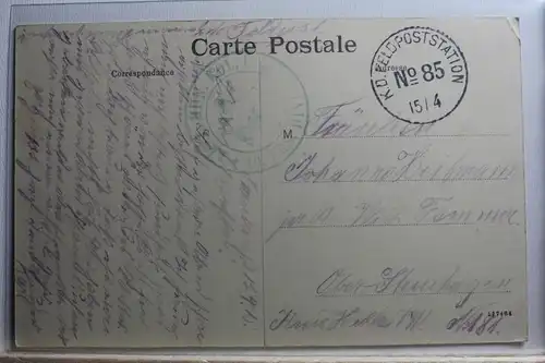 AK Onville Route de Gorze Feldpost 1915 #PF378