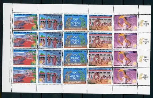 Griechenland Kleinbogen 1687-1691 postfrisch Olympiade #IF197