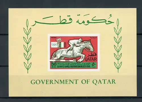 Qatar Block14 postfrisch Olympia #HL426